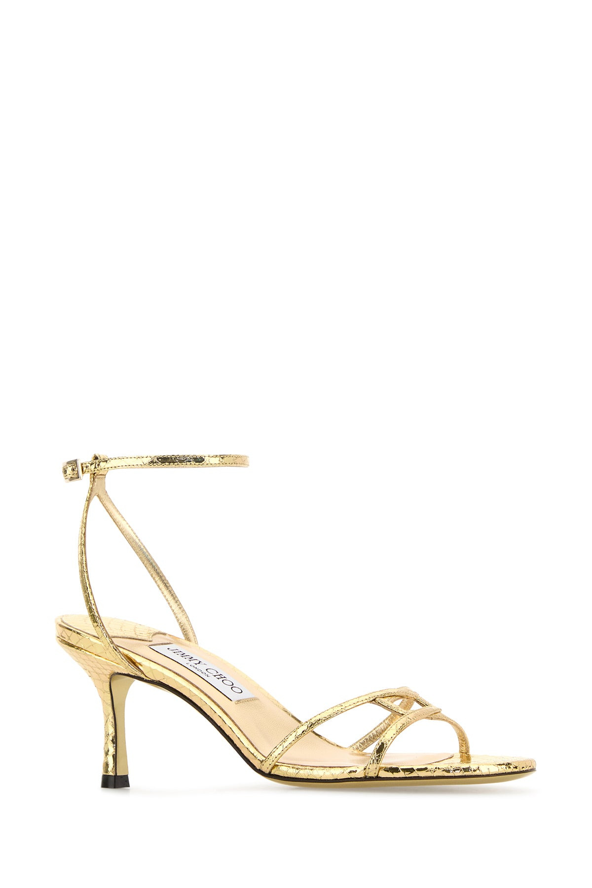 Gold leather Leo 65 sandals - 2