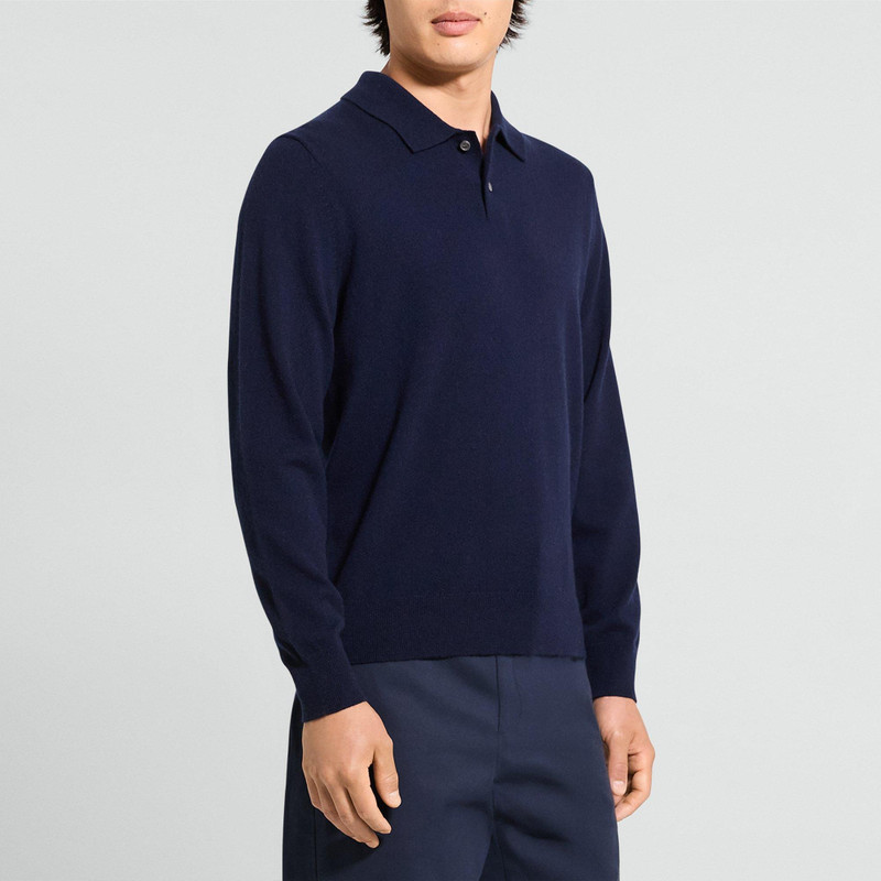 Goris Long-Sleeve Polo Shirt in Cashmere 3