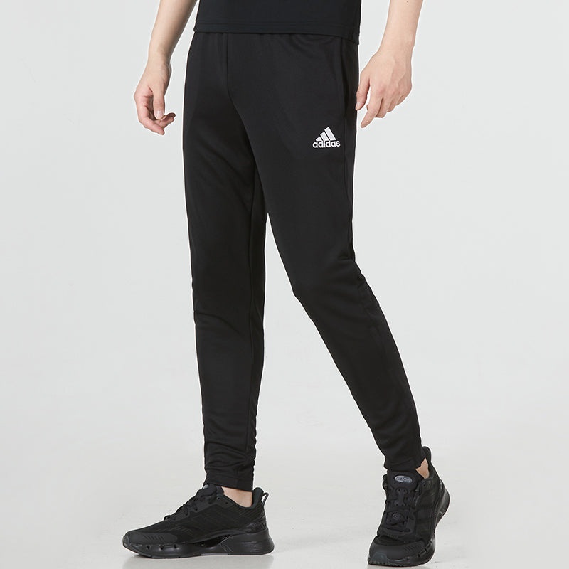 Men's adidas Solid Color Pants Zipper Casual Sports Pants/Trousers/Joggers Black HC0332 - 5