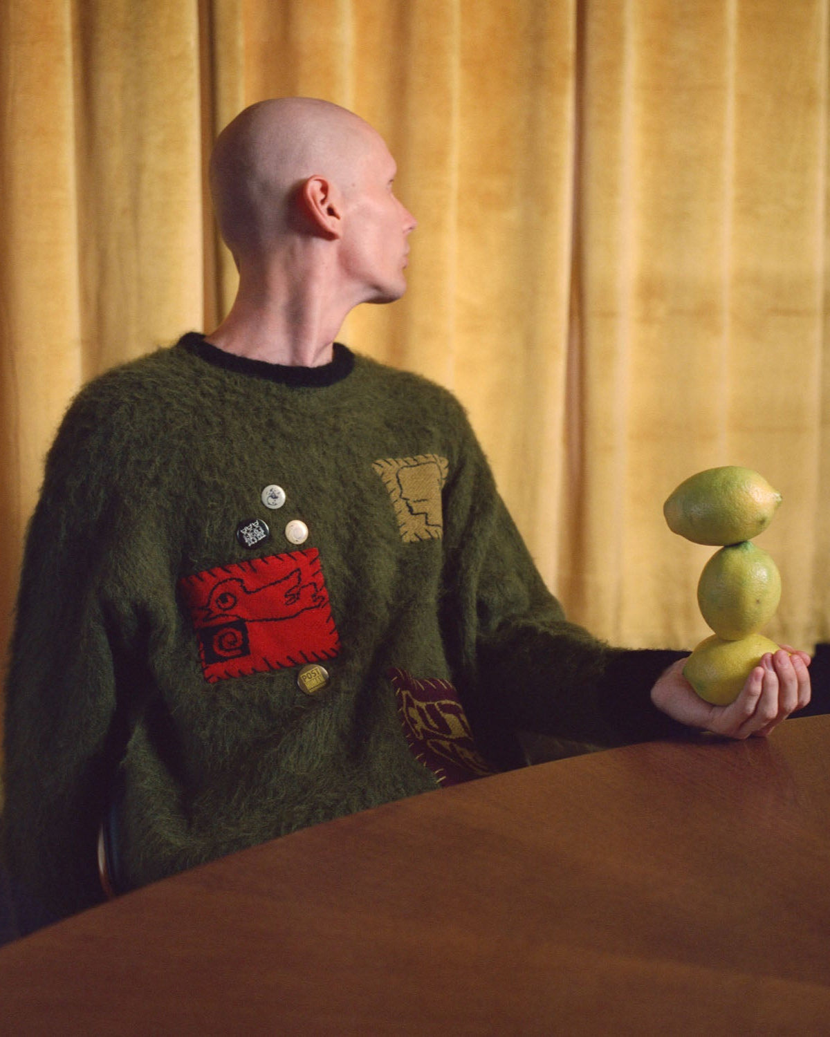 Future Vision Boxy Knit Sweater - Olive - 2
