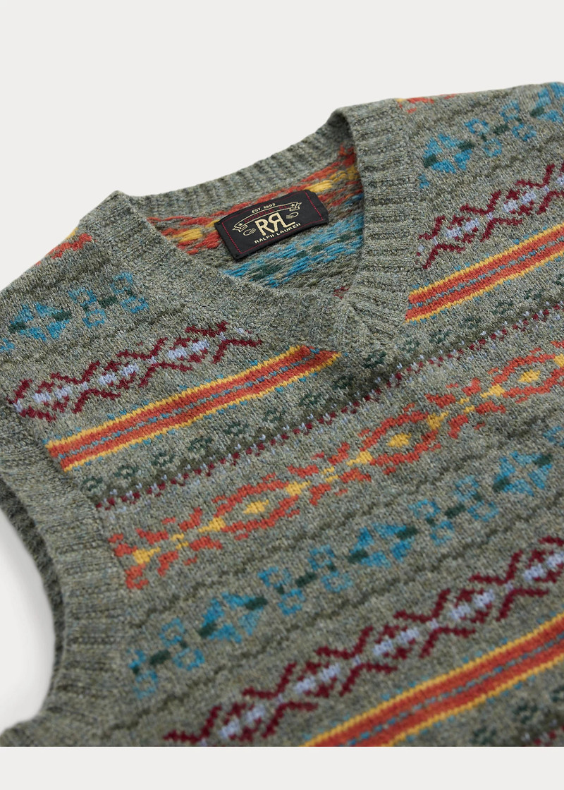 Fair Isle Wool-Blend Sweater Vest 3