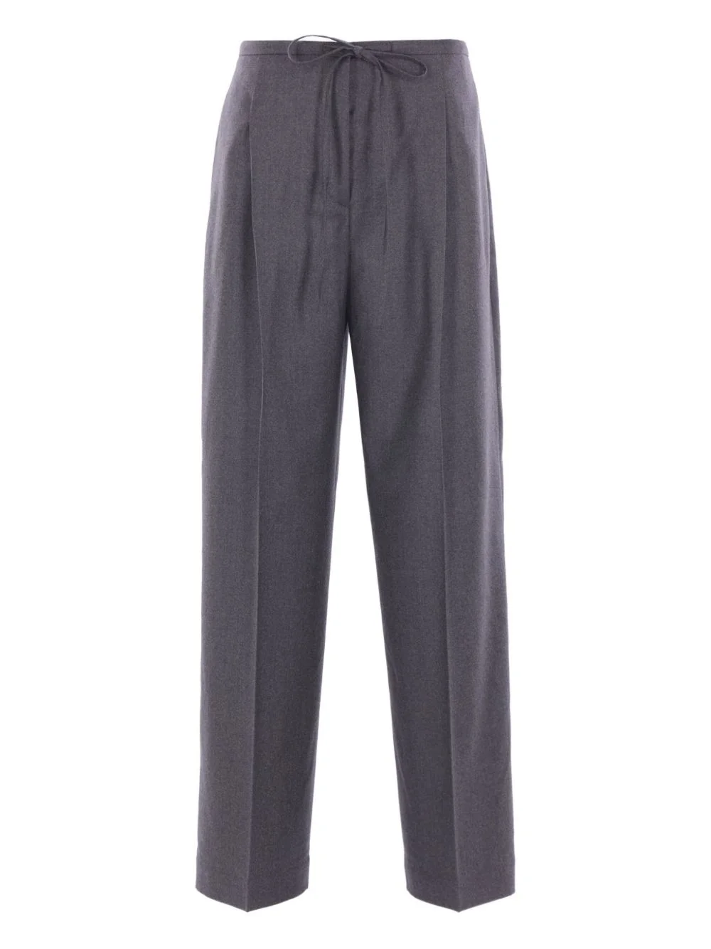 drawstring-waist pleated trousers - 1