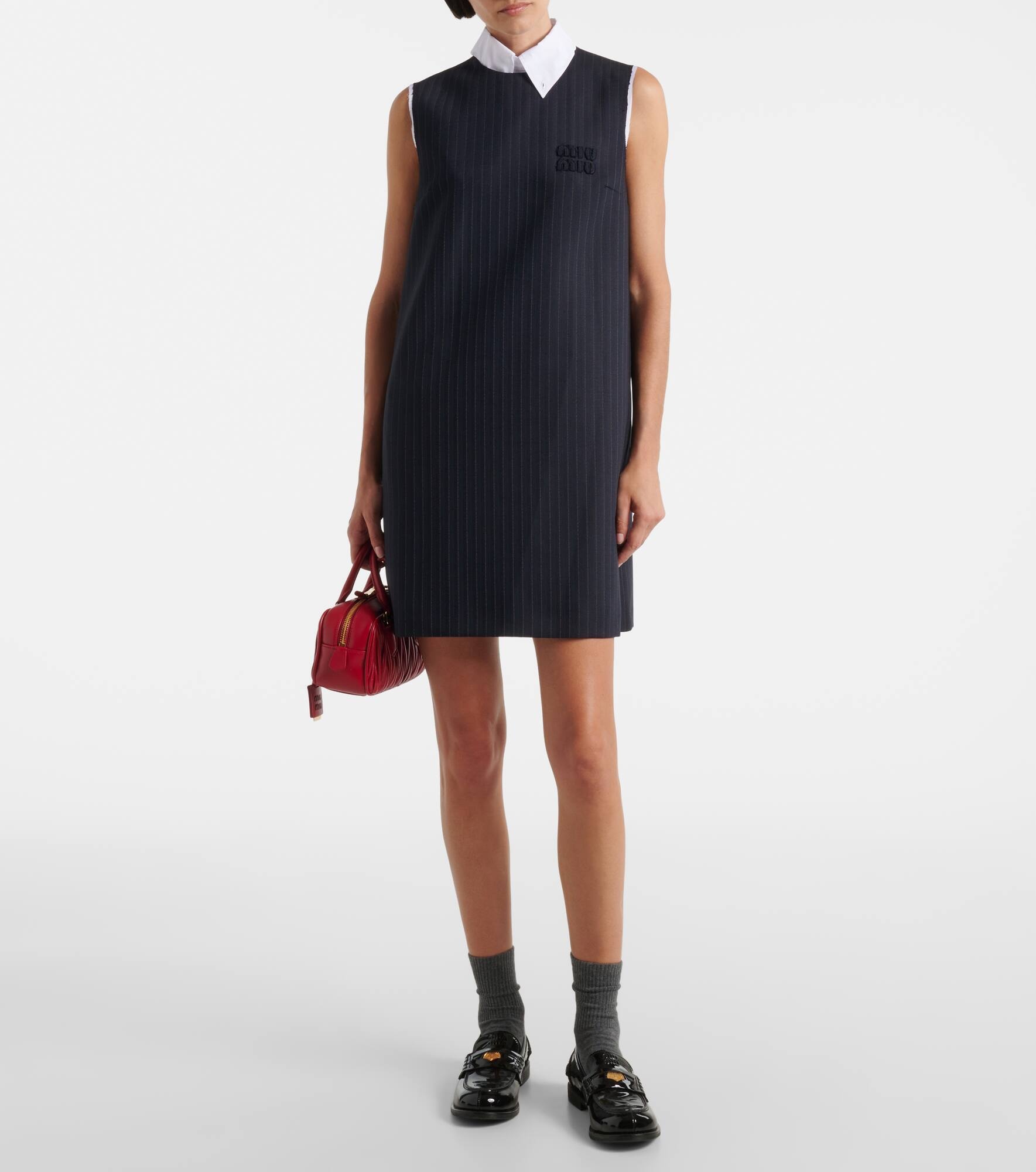 Wool and cotton minidress - 2
