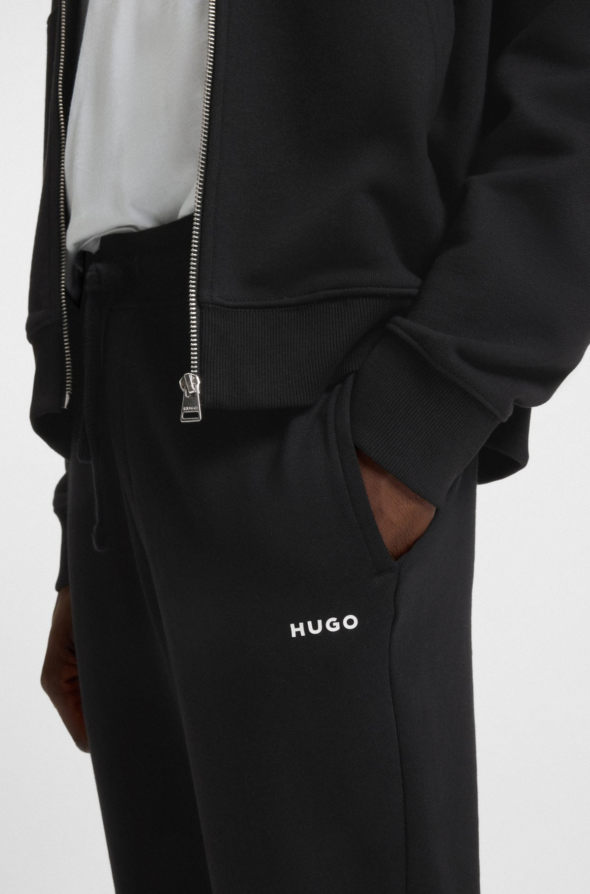 COTTON-TERRY TRACKSUIT BOTTOMS WITH LOGO PRINT - 3