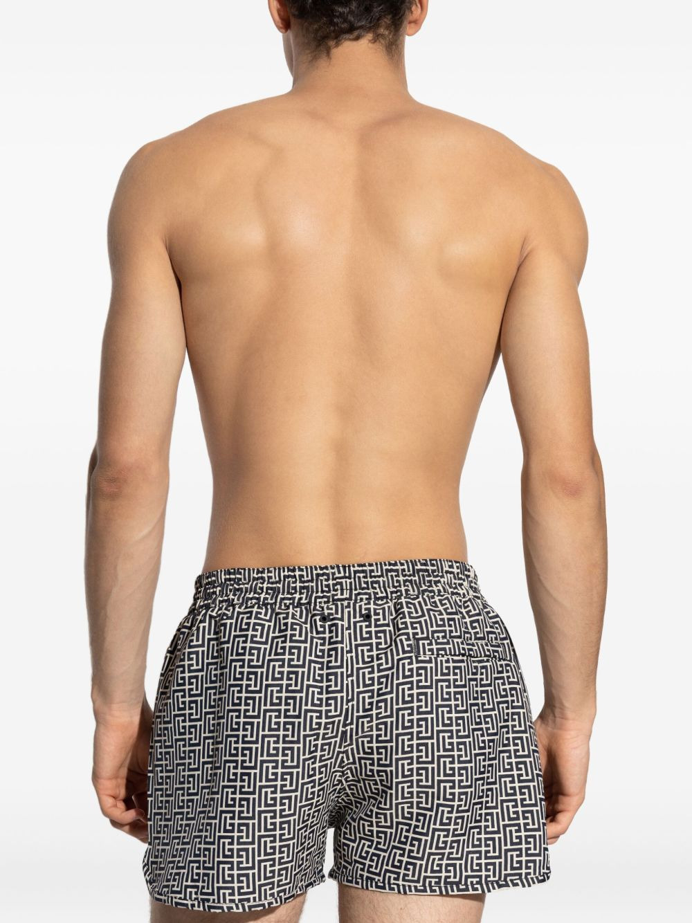 geometric-print swim shorts - 4