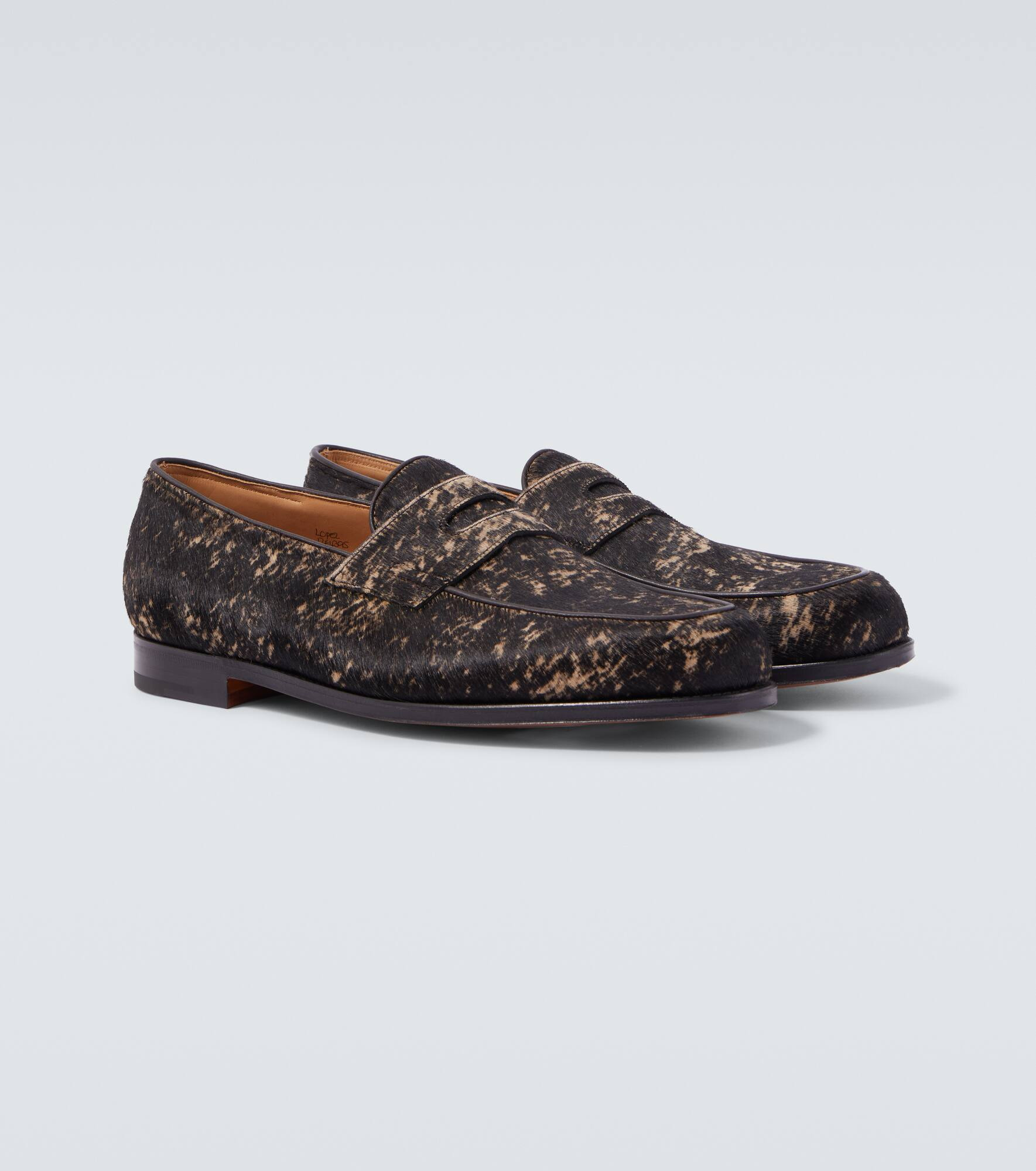 Lopez calf hair penny loafers - 5