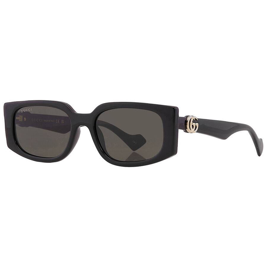 Gucci Grey Rectangular Ladies Sunglasses GG1534S 001 55 - 3