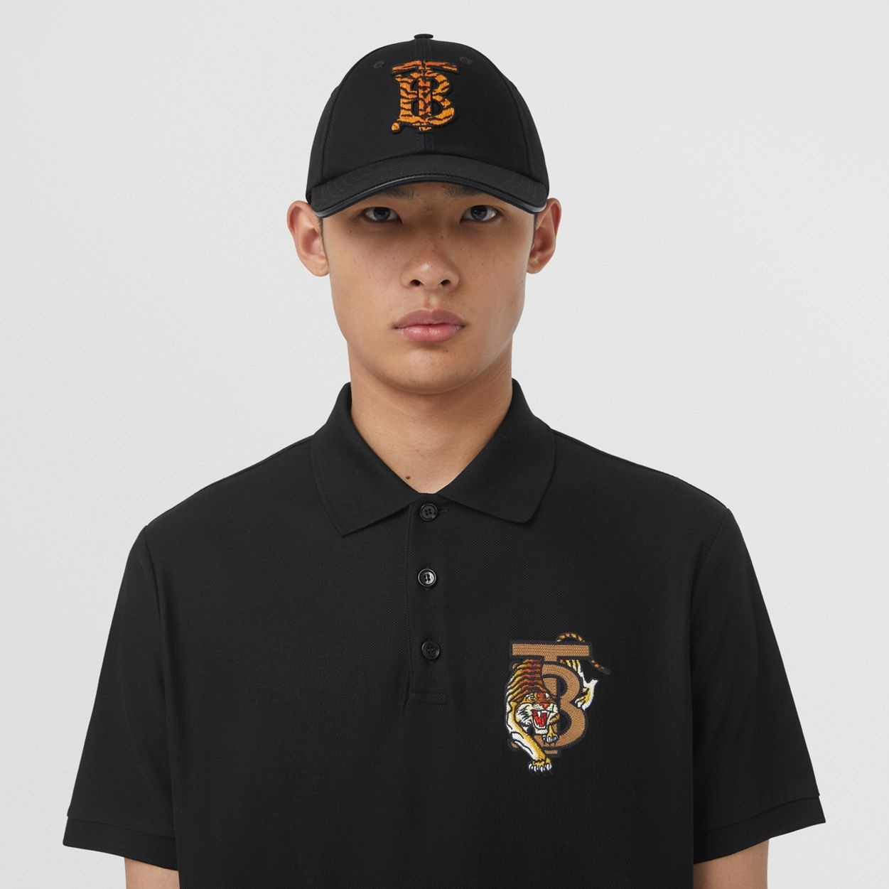 Monogram Motif Cotton Piqué Polo Shirt - 3