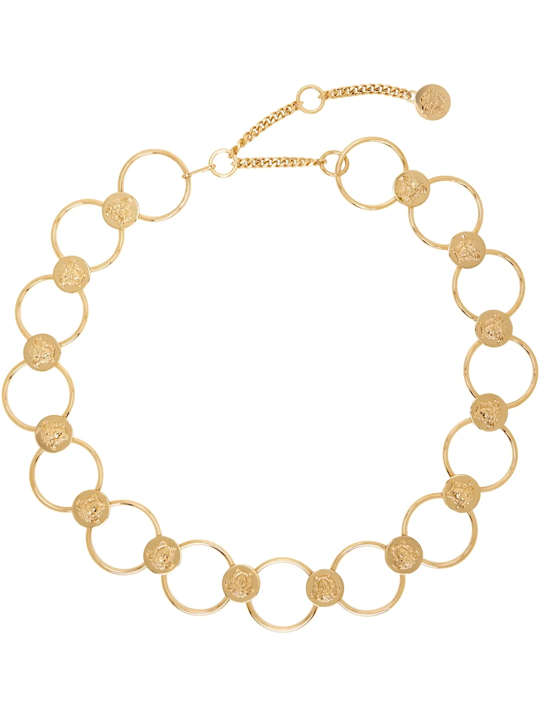 Gold 'La Medusa' 5 cm Chain Belt - 1