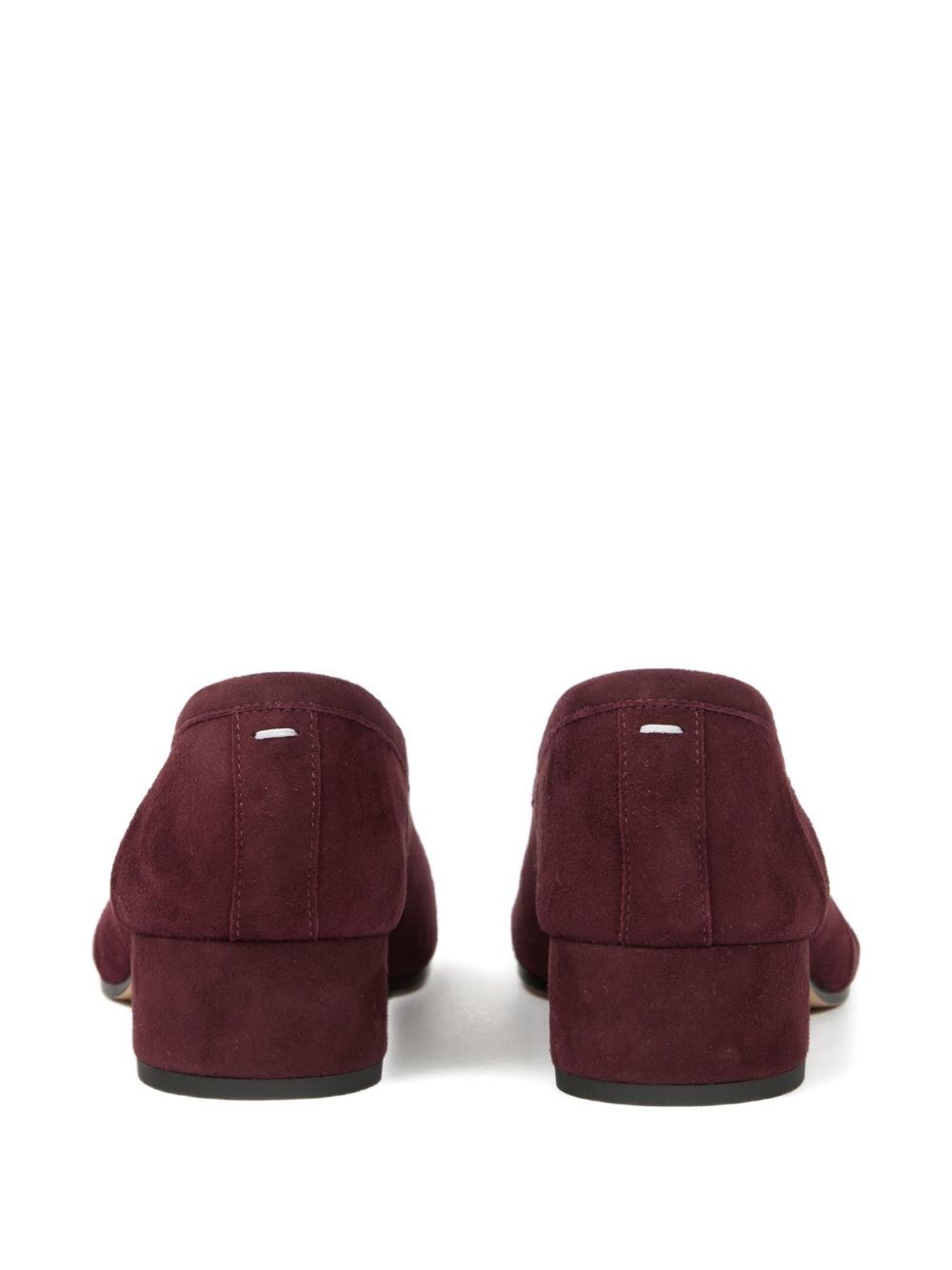 Tabi block-heel suede pumps - 3