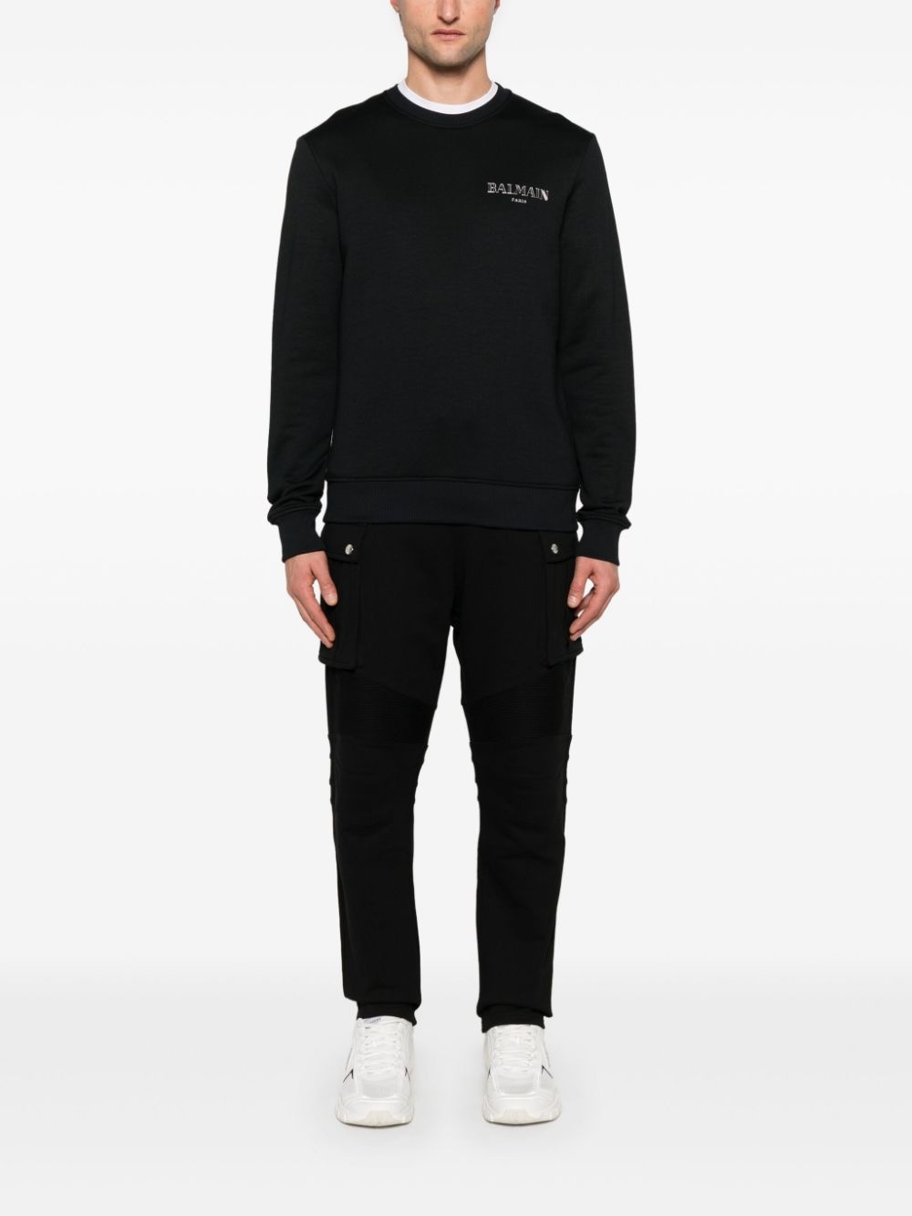 ribbed-panel track pants - 2