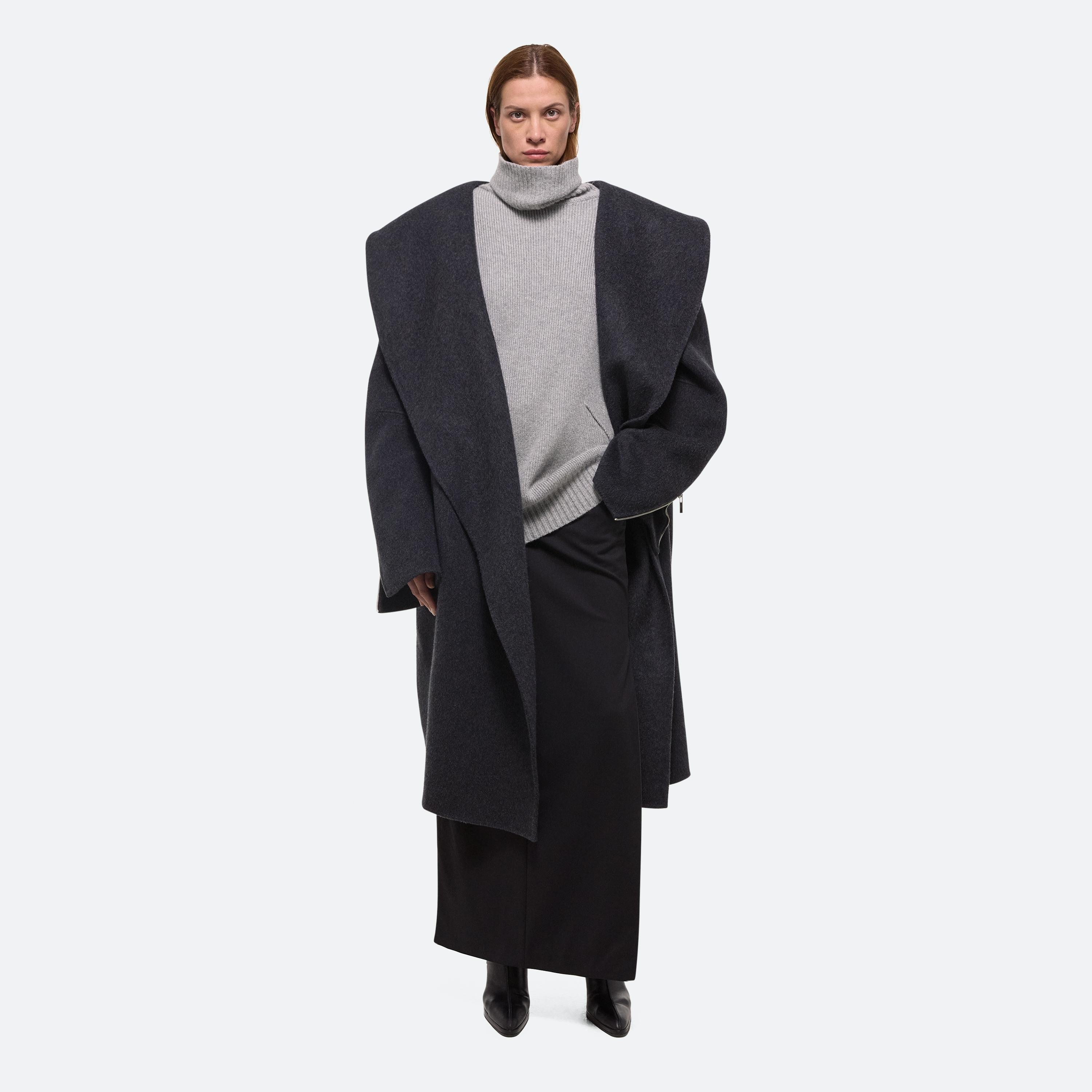 DOUBLE-FACED APEX COCOON COAT - 3