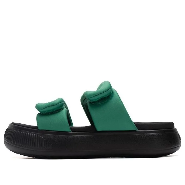 (WMNS) PUMA Mayu Puffy Slides 'Green Black' 399450-03 - 1