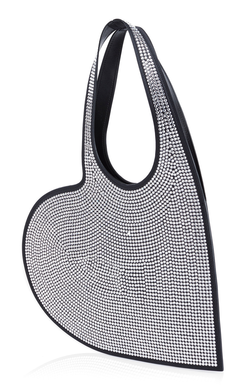 COPERNI Mini Heart Embellished Tote Bag silver outlook