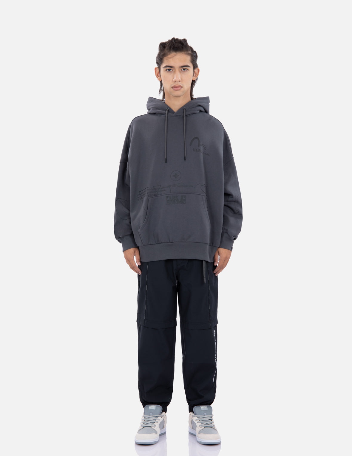 Logo Print Oversized Hoodie - 5