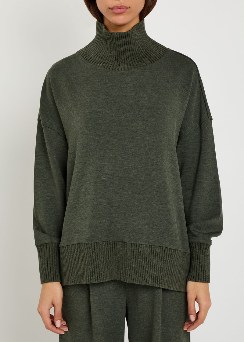 VARLEY Varley Barker High-neck Stretch-jersey Sweatshirt outlook