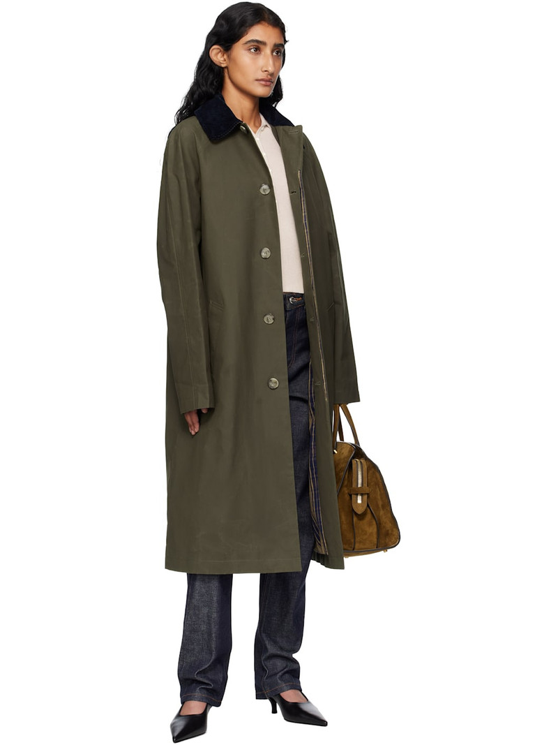 A.P.C. Khaki Gaspard Mac Trench Coat outlook