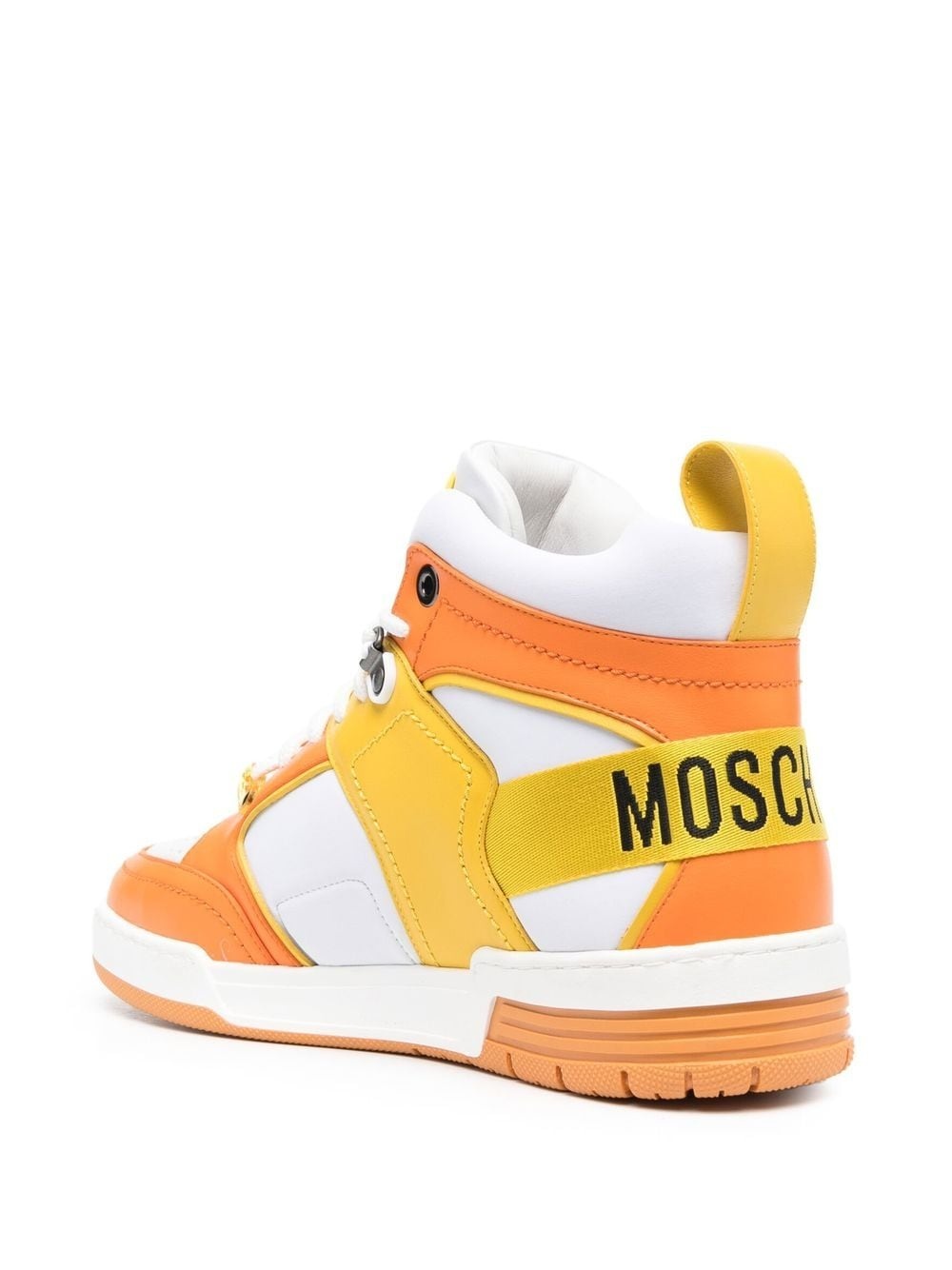 colour-block high-top sneakers - 3