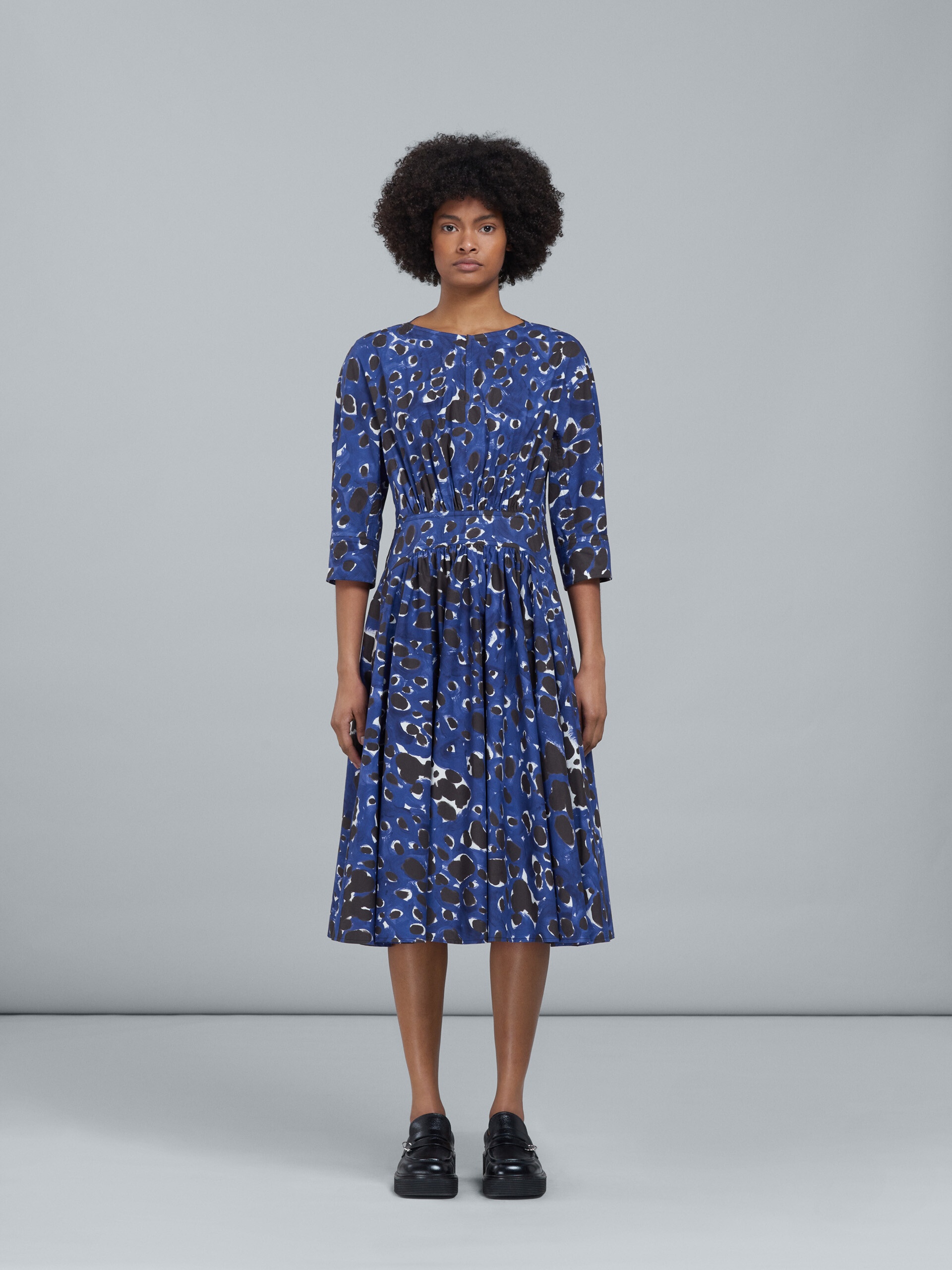 POP DOTS PRINT POPLIN DRESS - 2