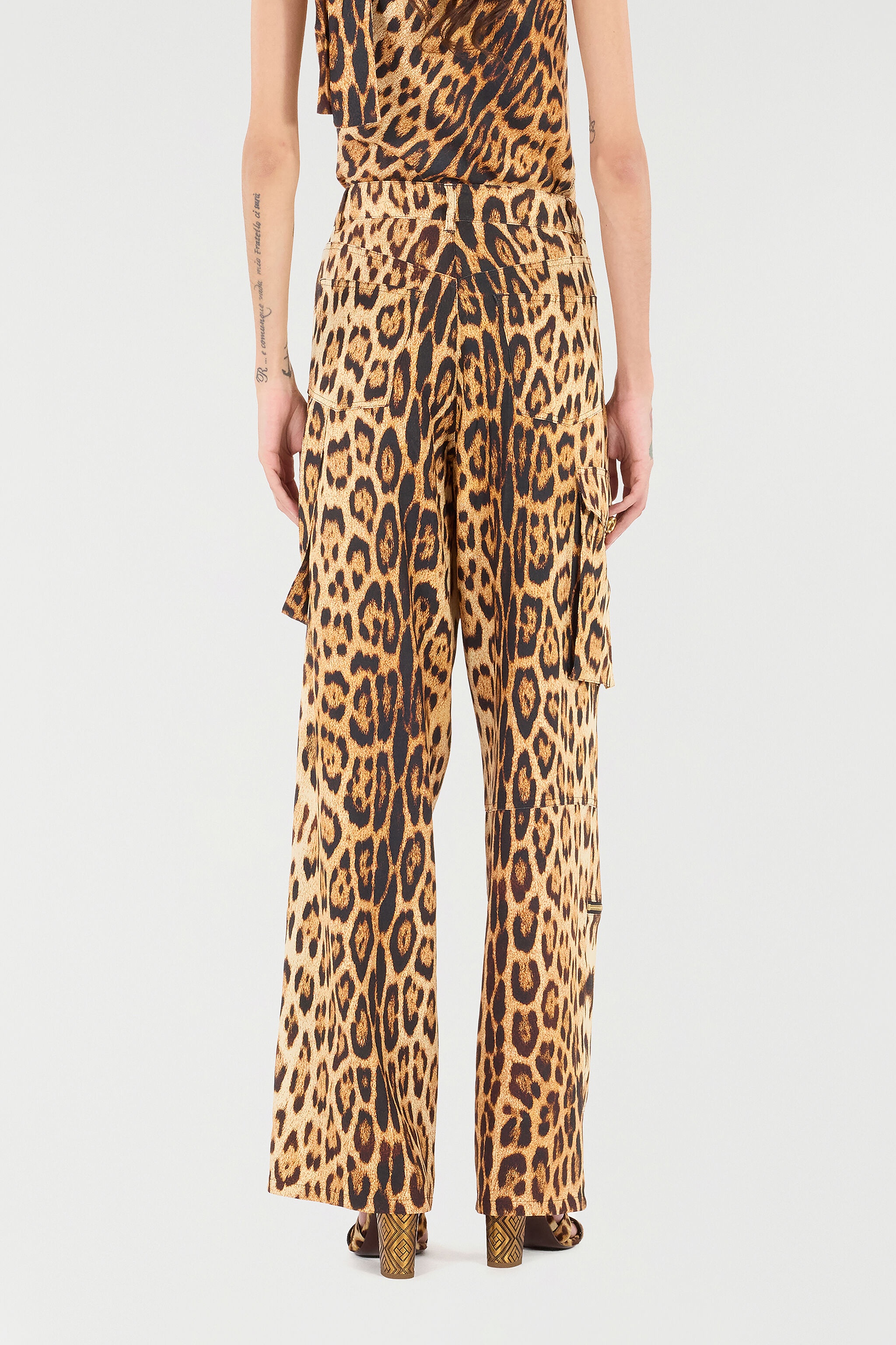 Pants With Jaguar Skin Print - 4
