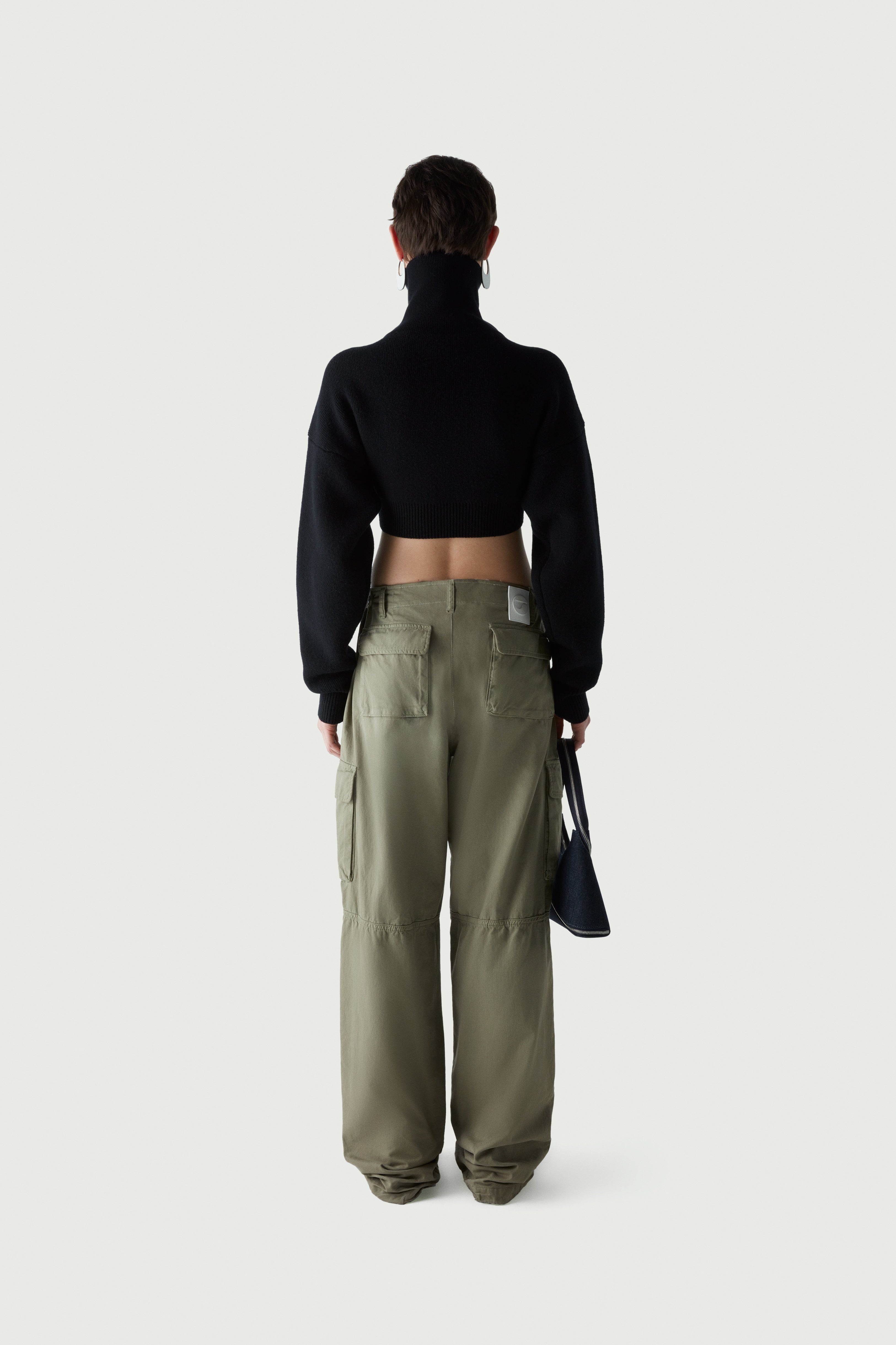 Wide Leg Cargo Pants - 4