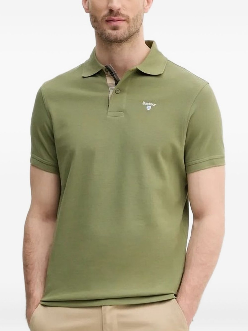 embroidered-logo polo shirt 1