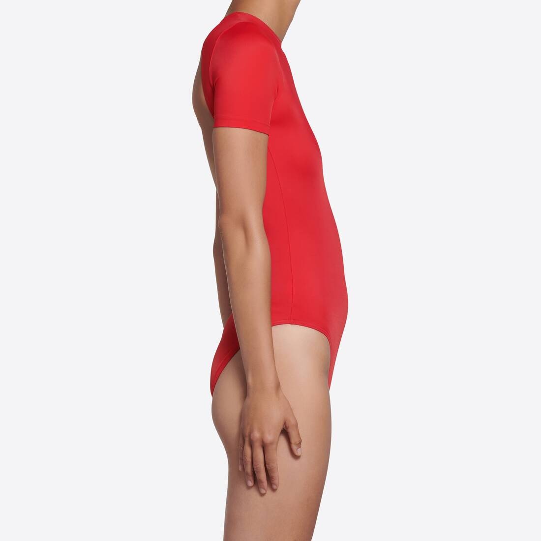 Women's Open Back Swimsuit in Red - 4