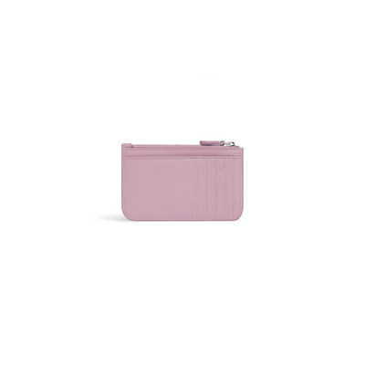 BALENCIAGA Women's Cash Large Long Coin And Card Holder in Pink outlook