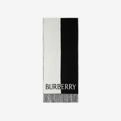 Burberry EKD Wool Cashmere Scarf outlook