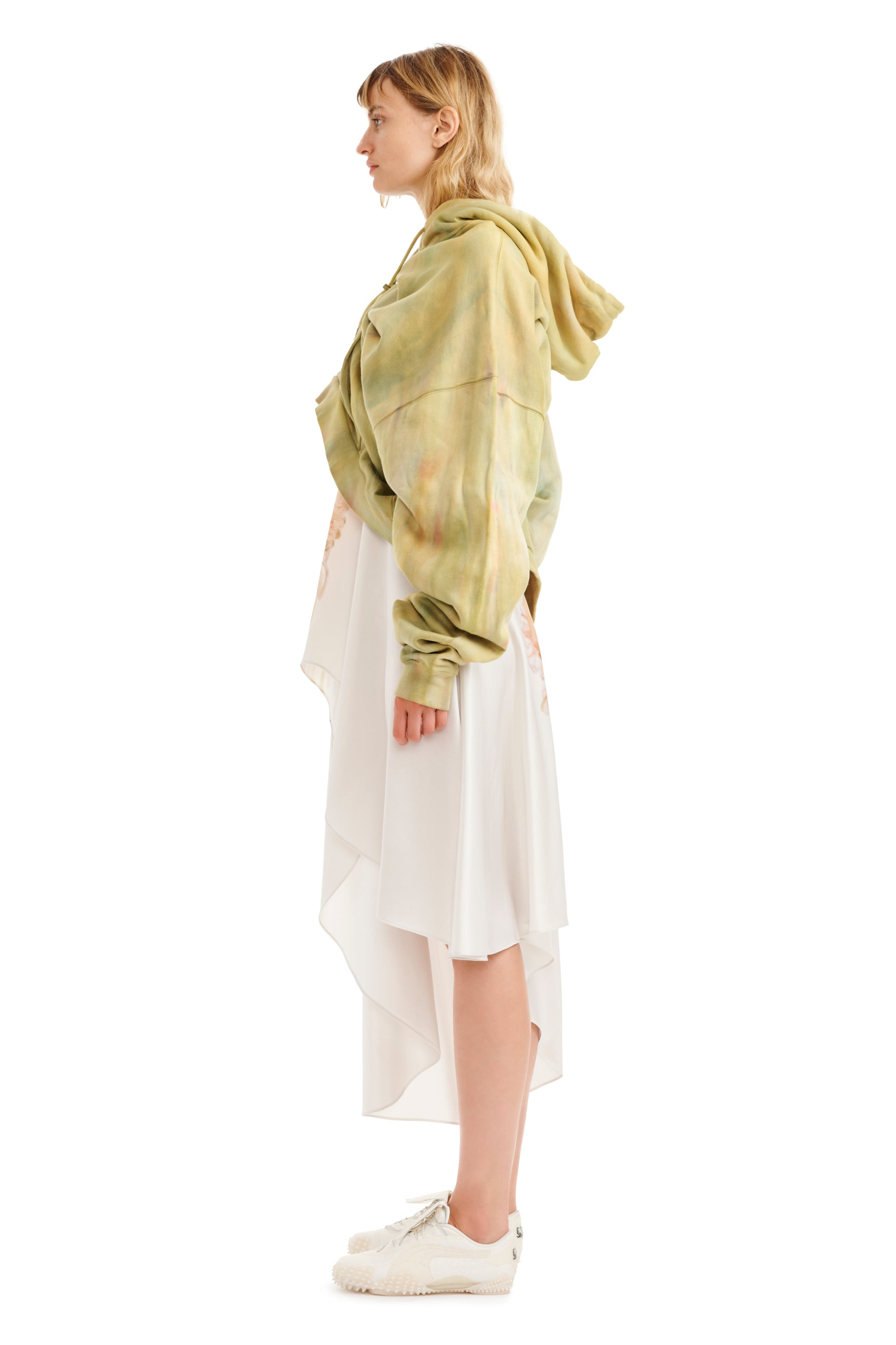 SEA MOSS DRAPED HOODIE - 4
