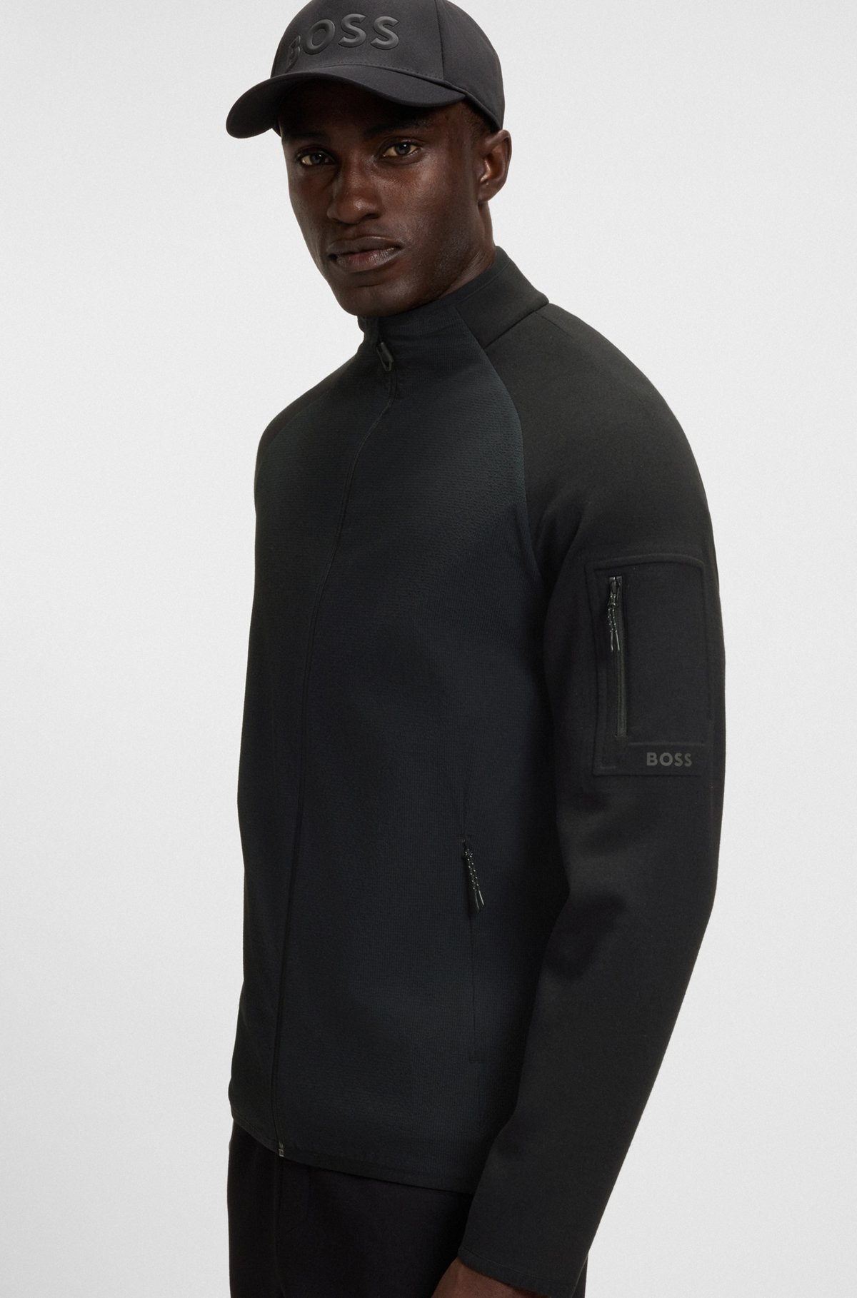 REGULAR-FIT ZIPPER-THROUGH SWEATSHIRT WITH REFLECTIVE DETAILS - 3