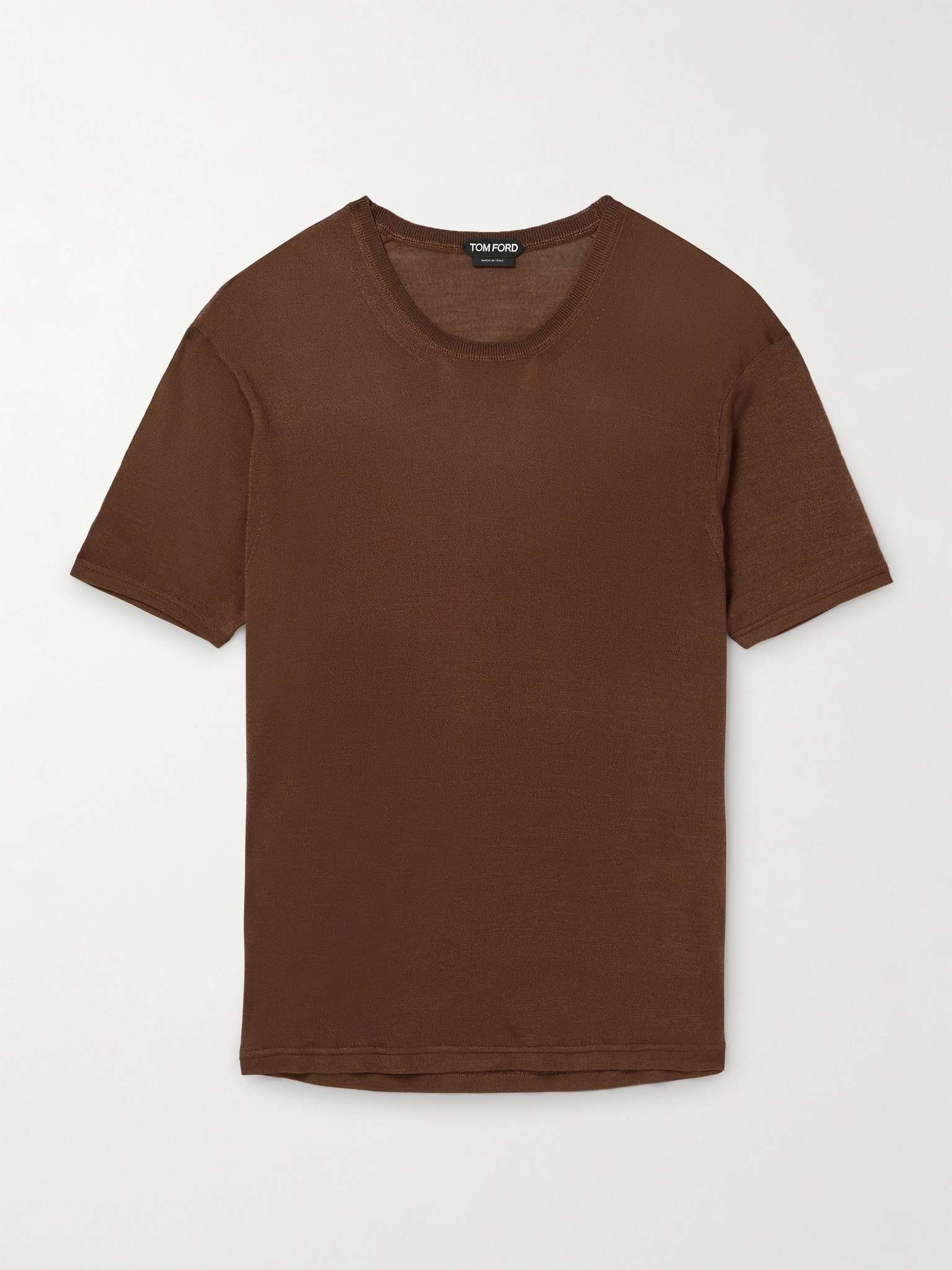 Silk-Blend T-Shirt - 1
