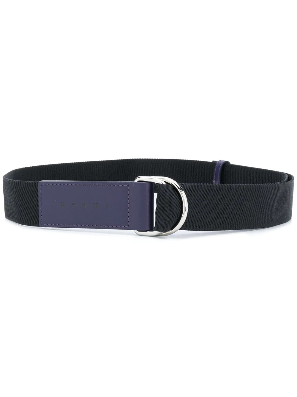 two-tone D ring belt - 1