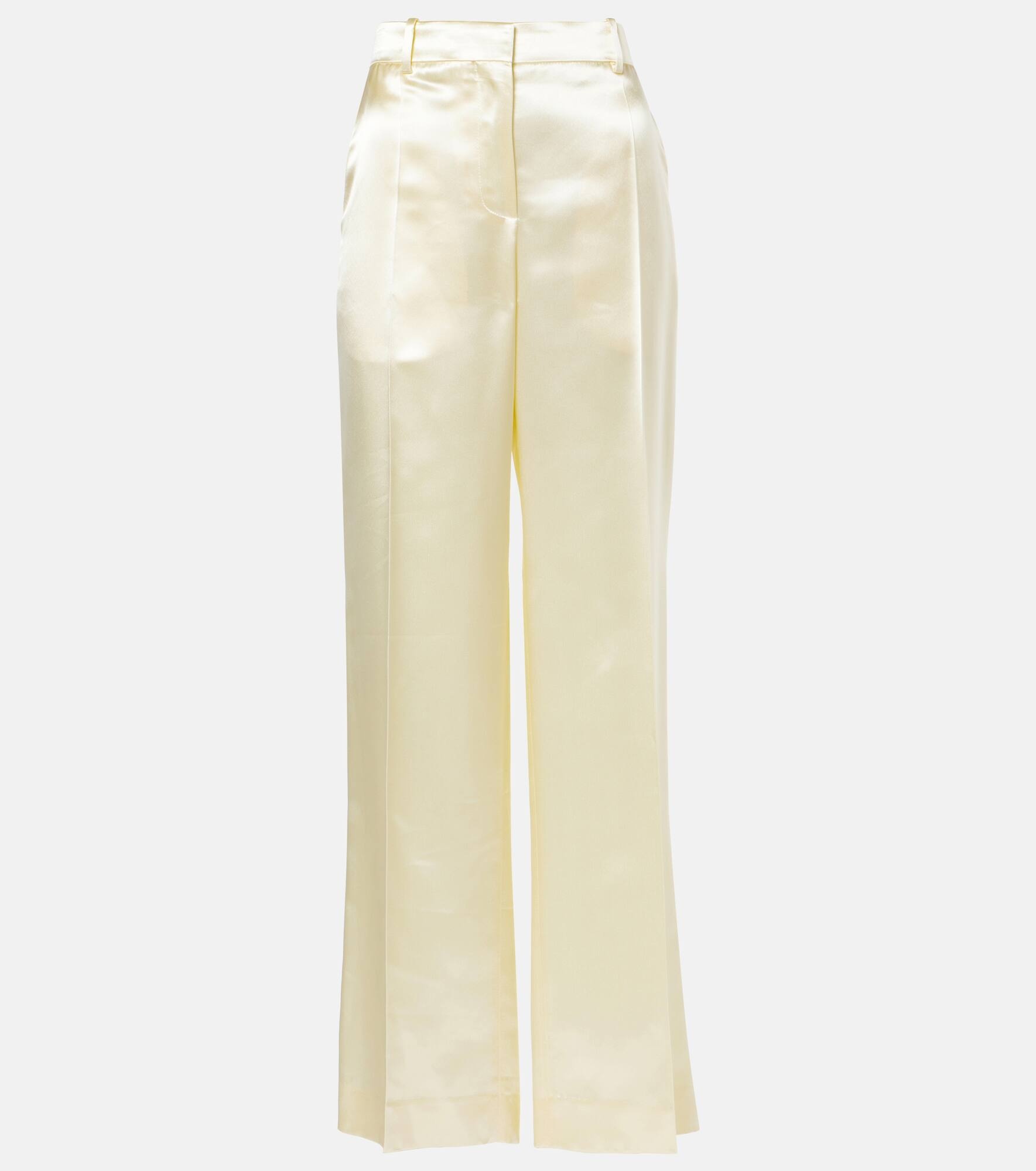 Encore satin wide-leg pants - 1