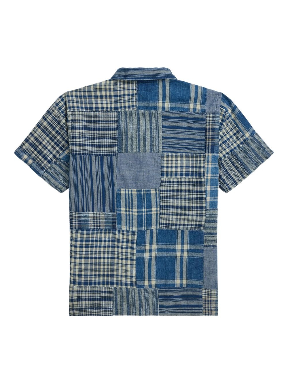 patchwork short-sleeve shirt - 2