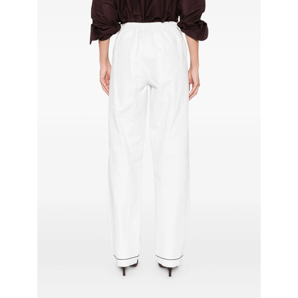Prada White Trousers - Straight Trousers Women - 5