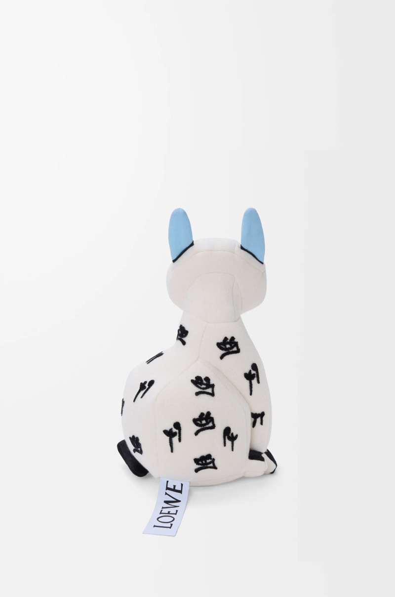 Cat stuffed toy in cotton velvet 3