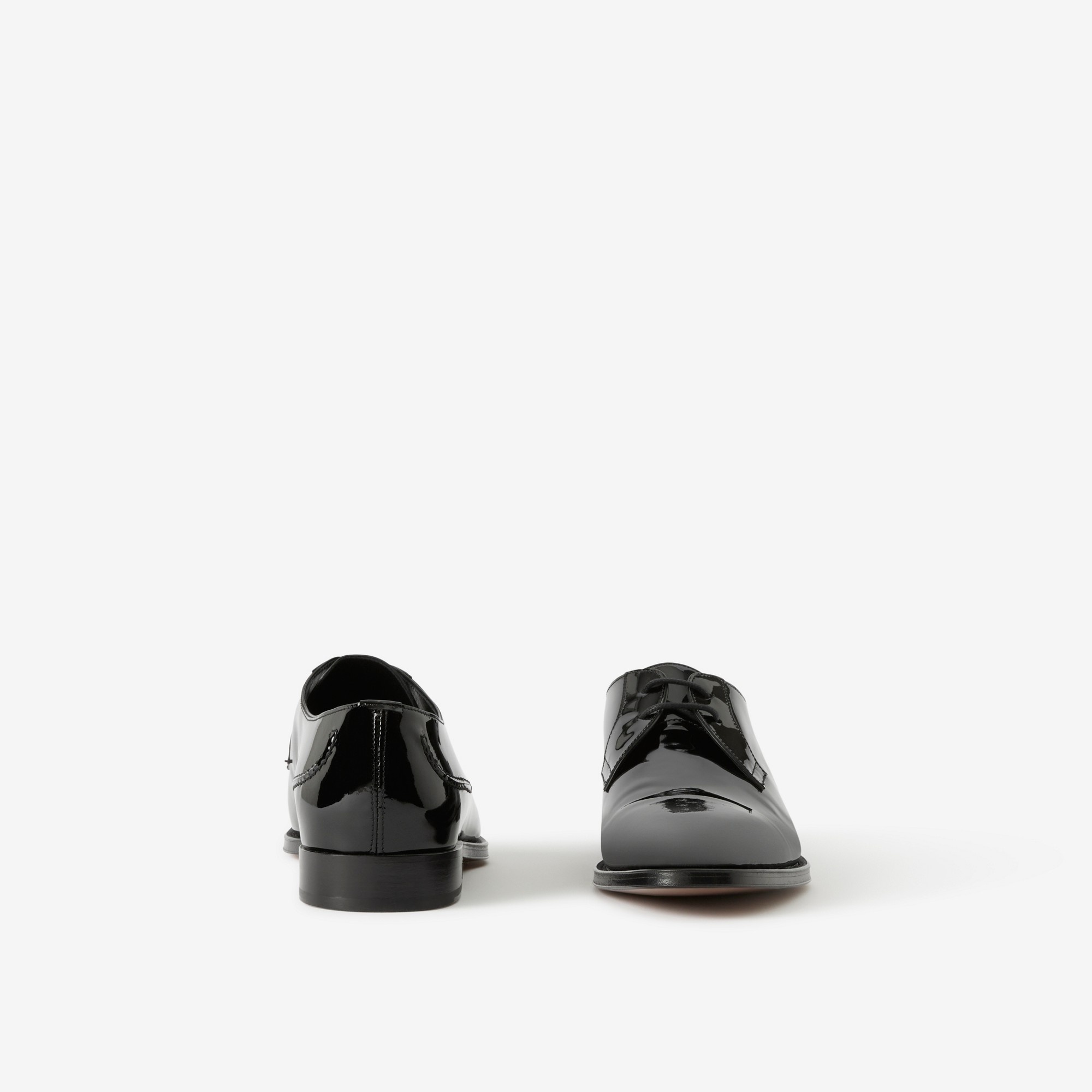 Monogram Motif Patent Leather Derby Shoes - 4