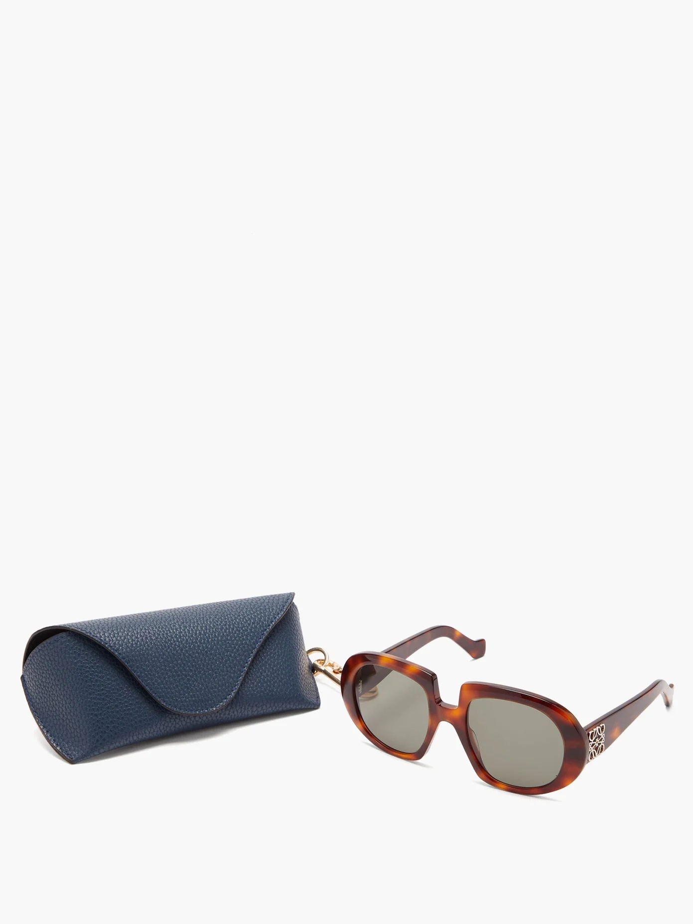 Oversized tortoiseshell-effect acetate sunglasses - 5