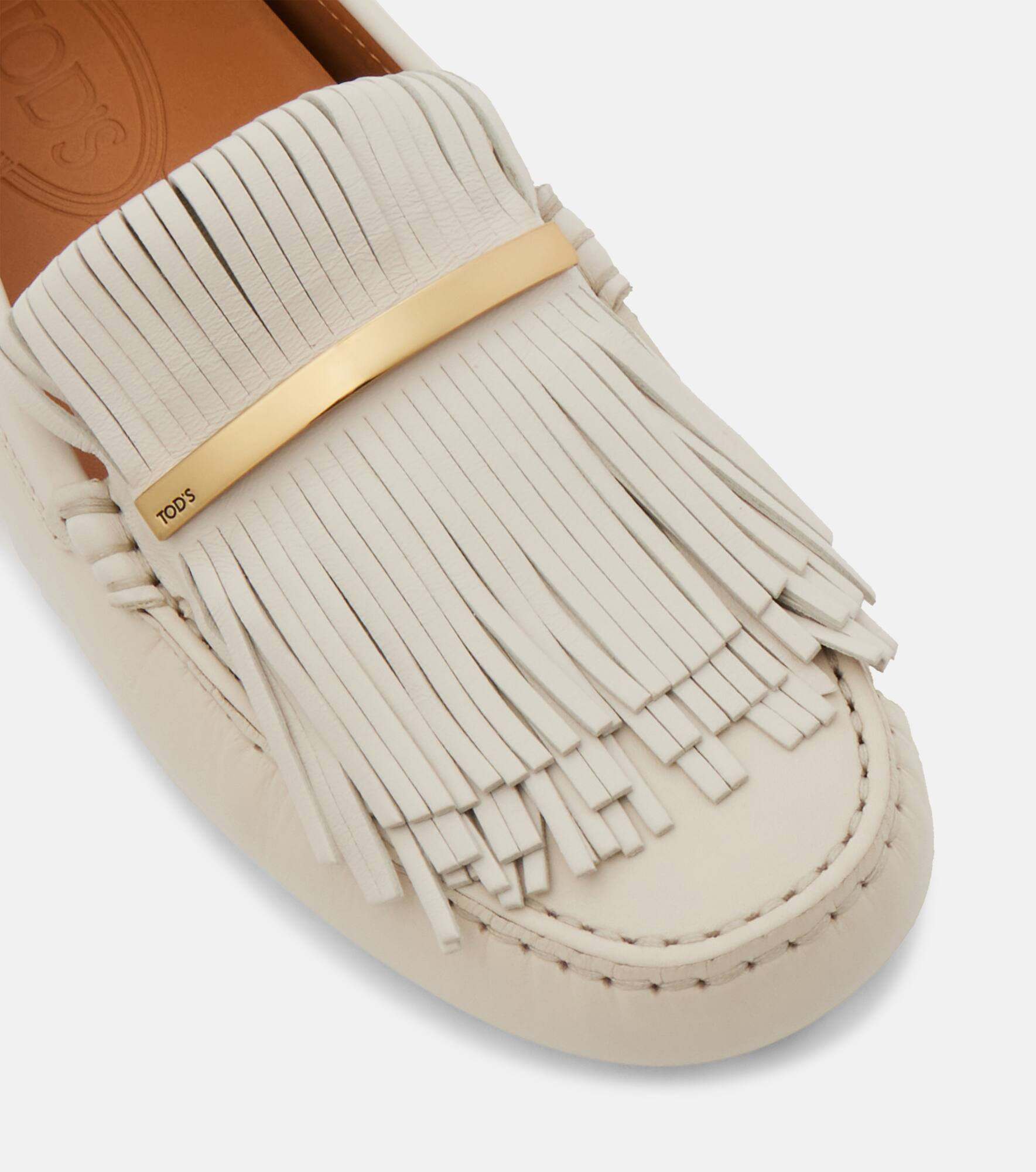 Gommino fringed leather driving shoes - 5