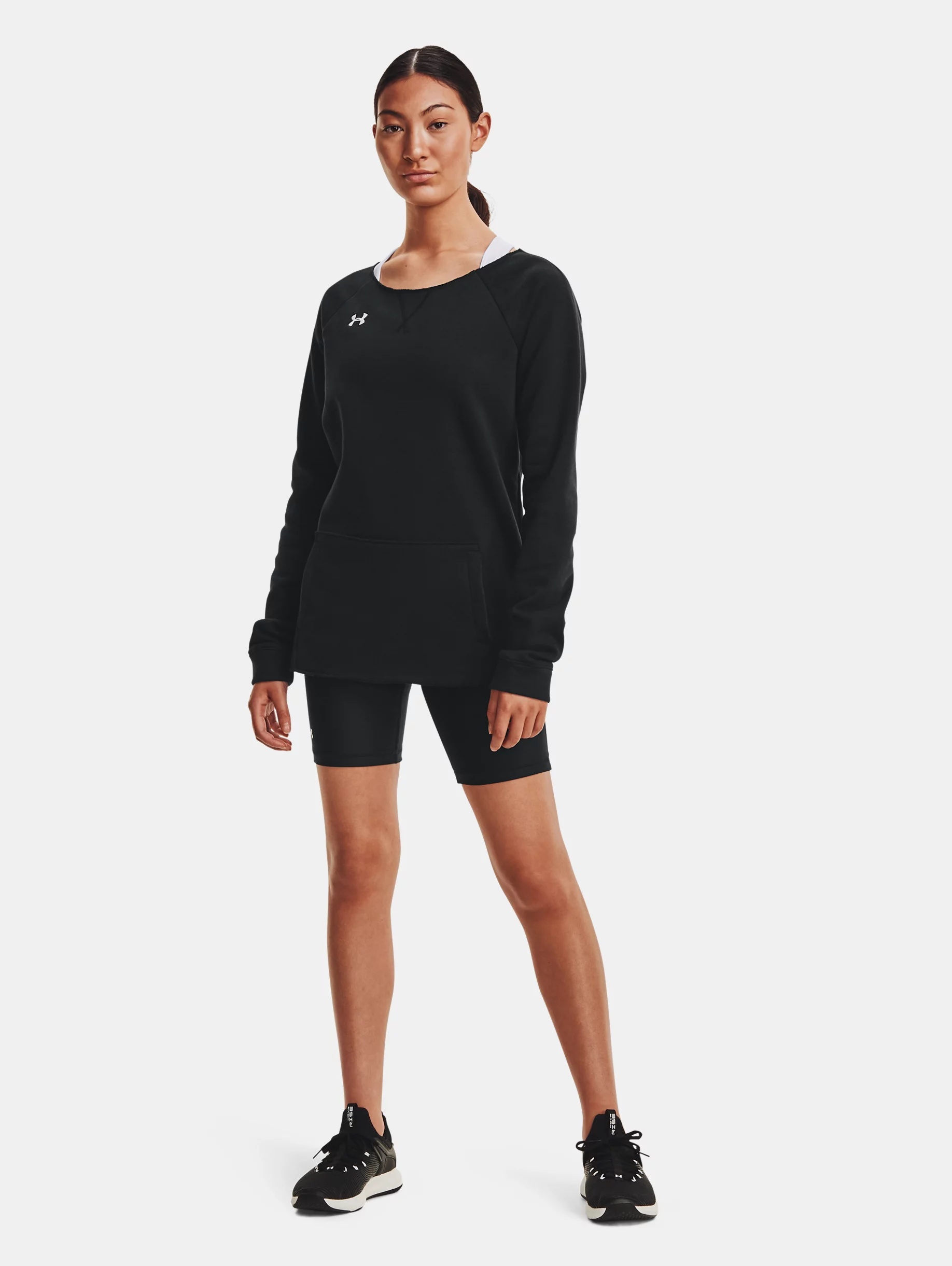 Women's UA Hustle Fleece Crew - 5