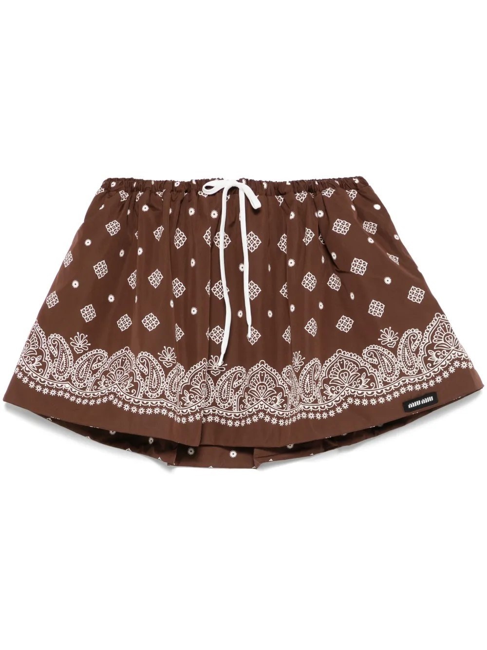 BANDANA PRINT MINISKIRT - 1
