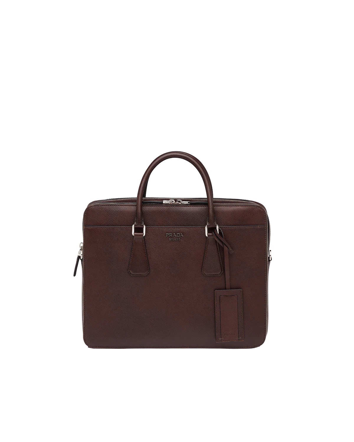 Saffiano Leather Briefcase - 1