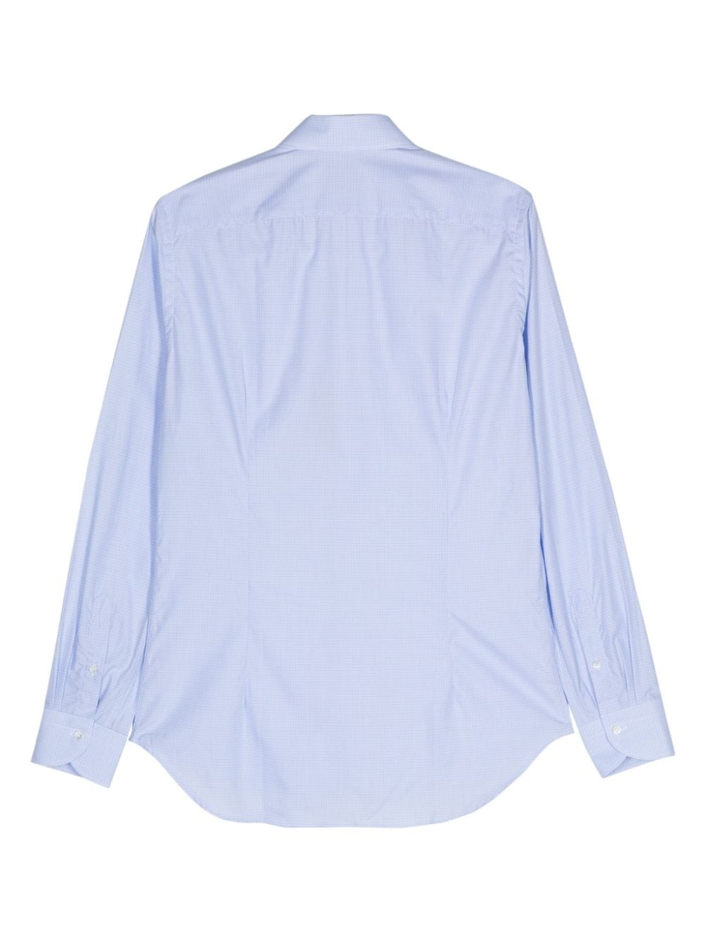 check-pattern cotton shirt - 2