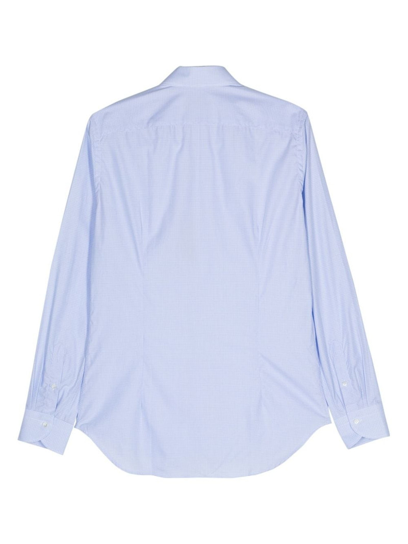 Canali check-pattern cotton shirt outlook