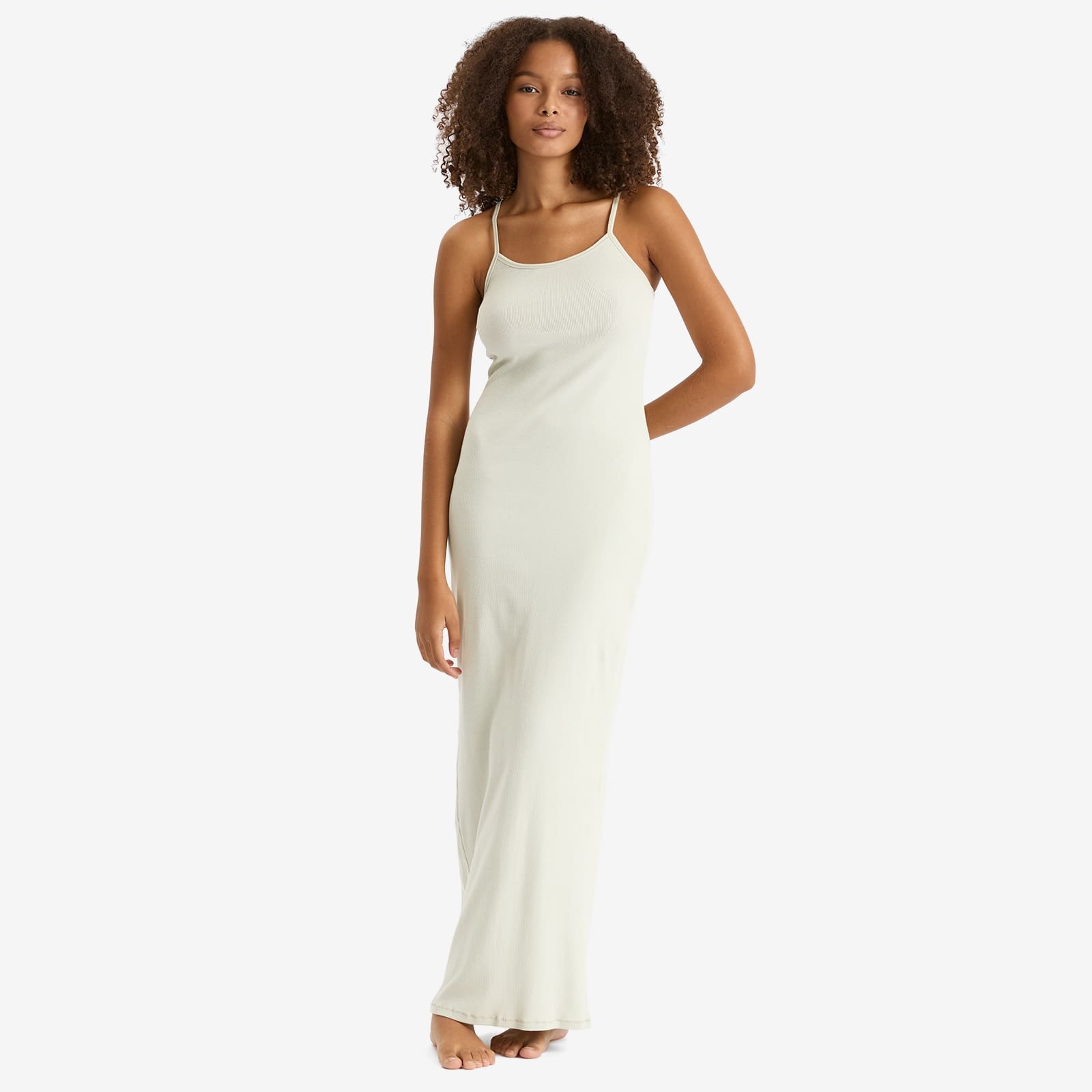SKIMS Cotton Rib Long Tank Dress - 2