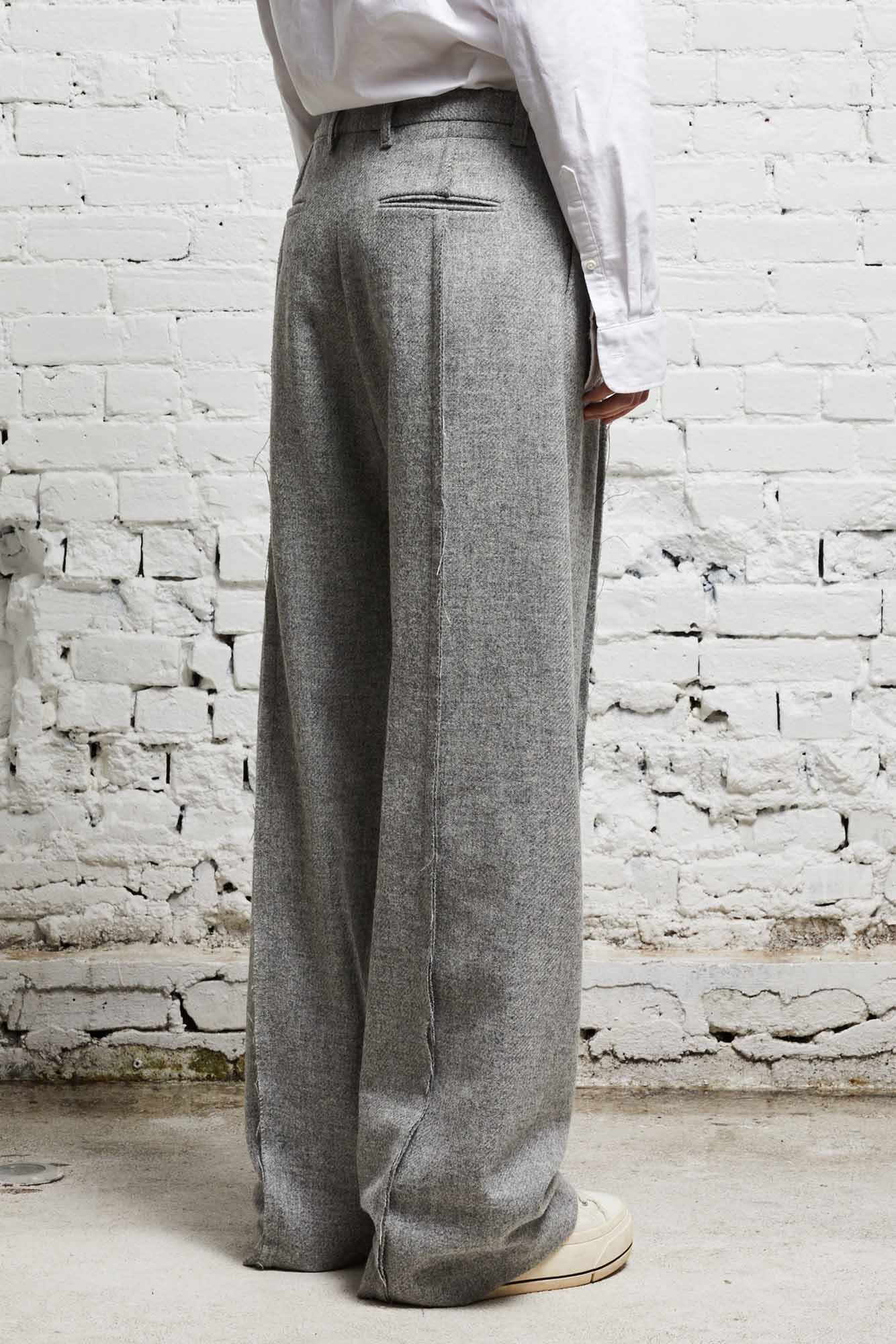 INVERTED TROUSER - LIGHT HEATHER GREY - 4