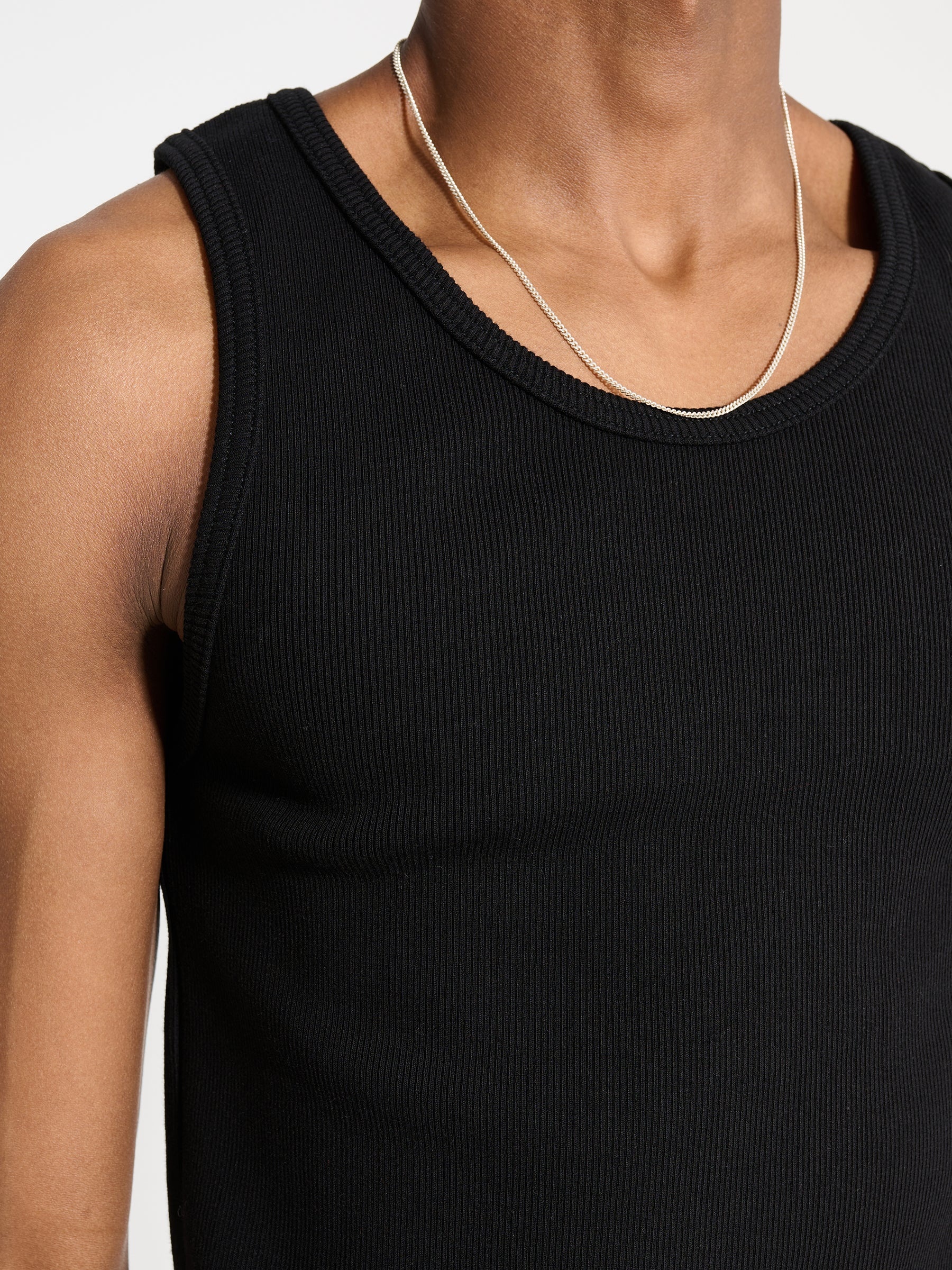 JUNYA WATANABE MAN COTTON NYLON RIB KNIT BLACK - 5