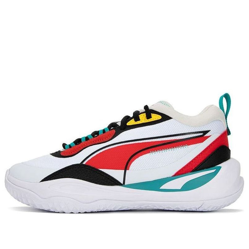 PUMA Playmaker 'White Red Black' 385841-05 - 1