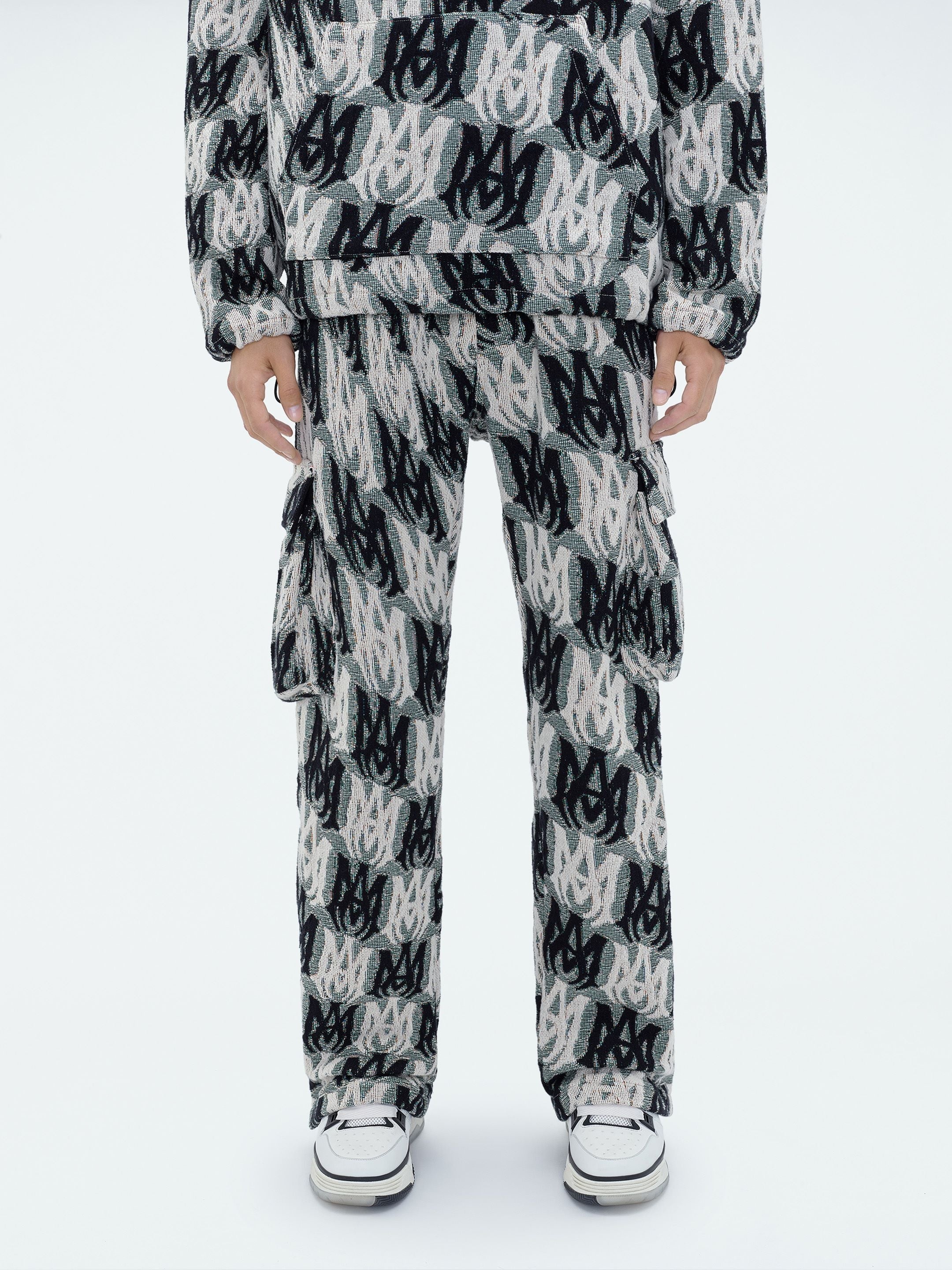 M.A. TAPESTRY CARGO FLARE PANTS - 3